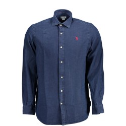 U.S. POLO CAMICIA MANICHE LUNGHE UOMO BLU