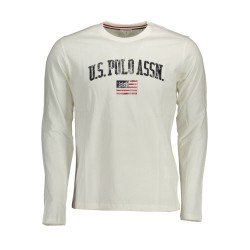 U.S. POLO T-SHIRT MANICHE LUNGHE UOMO BIANCO