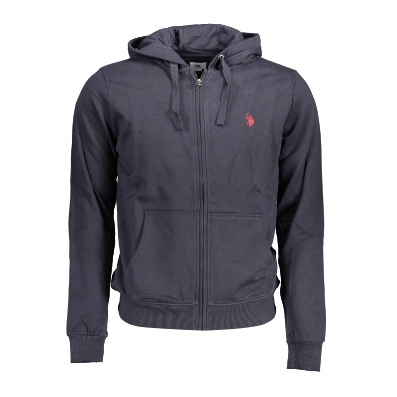 U.S. POLO FELPA CON ZIP UOMO BLU U.S. POLO FELPA CON ZIP UOMO BLU