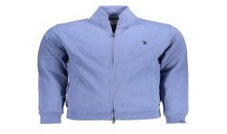 U.S. POLO FELPA CON ZIP UOMO BLU