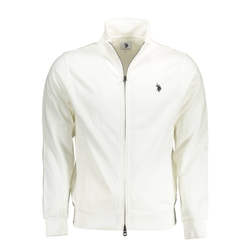 U.S. POLO FELPA CON ZIP UOMO BIANCO U.S. POLO FELPA CON ZIP UOMO BIANCO