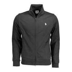 U.S. POLO FELPA CON ZIP UOMO NERO