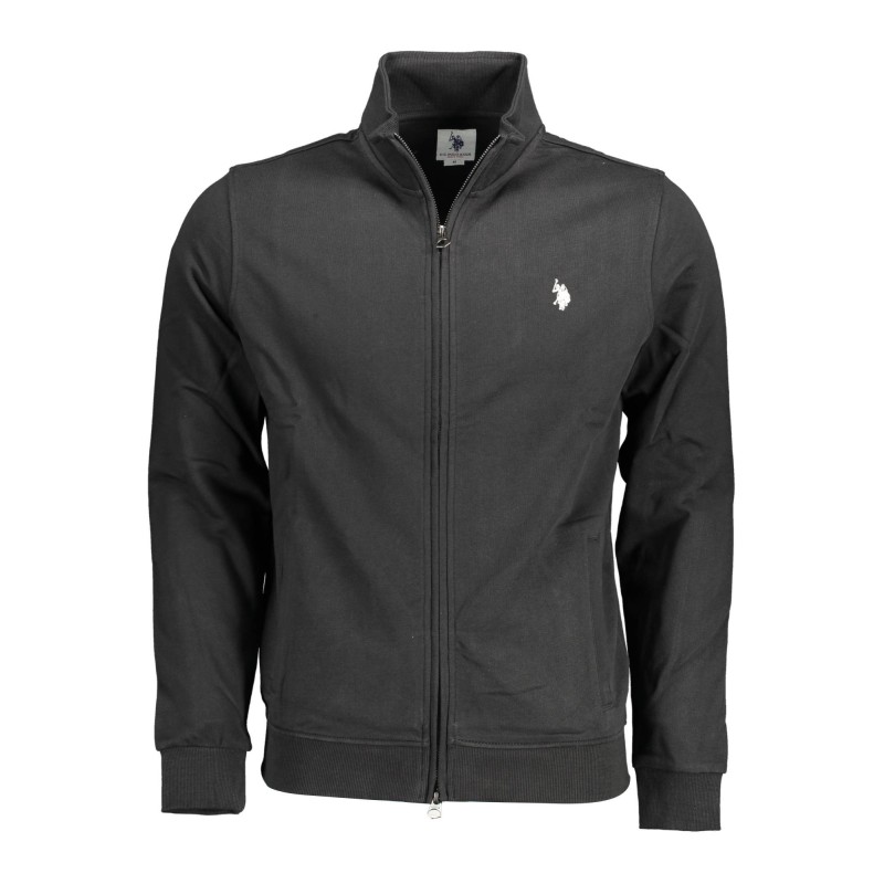 U.S. POLO FELPA CON ZIP UOMO NERO U.S. POLO FELPA CON ZIP UOMO NERO