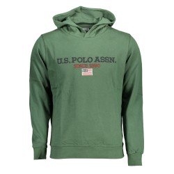 U.S. POLO FELPA SENZA ZIP UOMO VERDE
