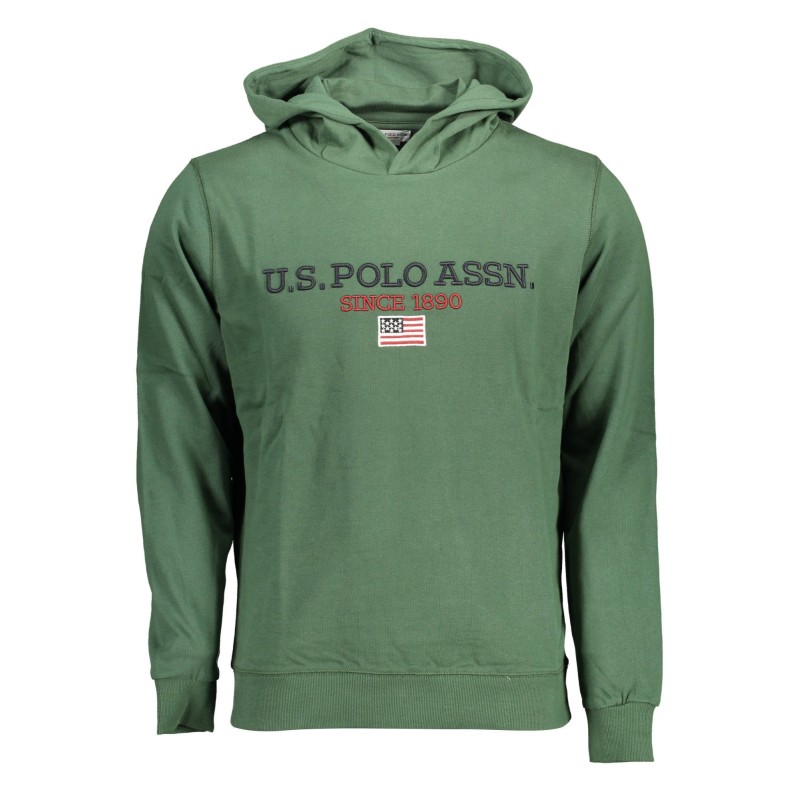 U.S. POLO FELPA SENZA ZIP UOMO VERDE U.S. POLO FELPA SENZA ZIP UOMO VERDE