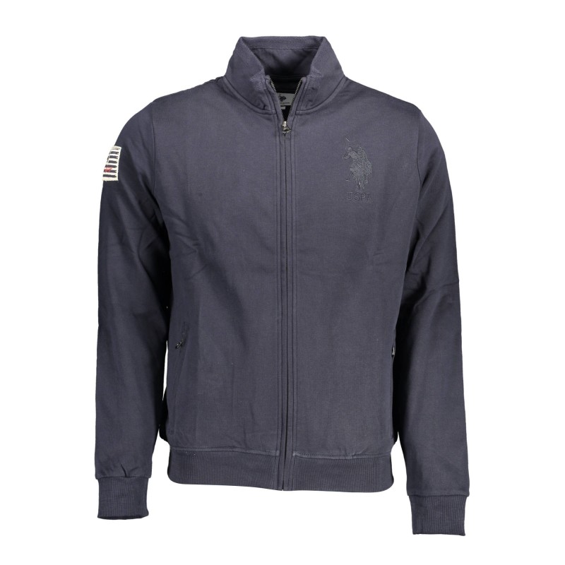 U.S. POLO FELPA CON ZIP UOMO BLU U.S. POLO FELPA CON ZIP UOMO BLU