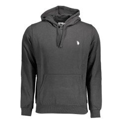 U.S. POLO FELPA SENZA ZIP UOMO NERO