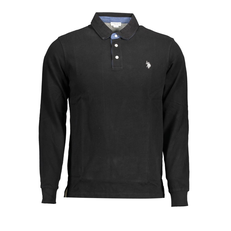 U.S. POLO POLO MANICHE LUNGHE UOMO NERO U.S. POLO POLO MANICHE LUNGHE UOMO NERO