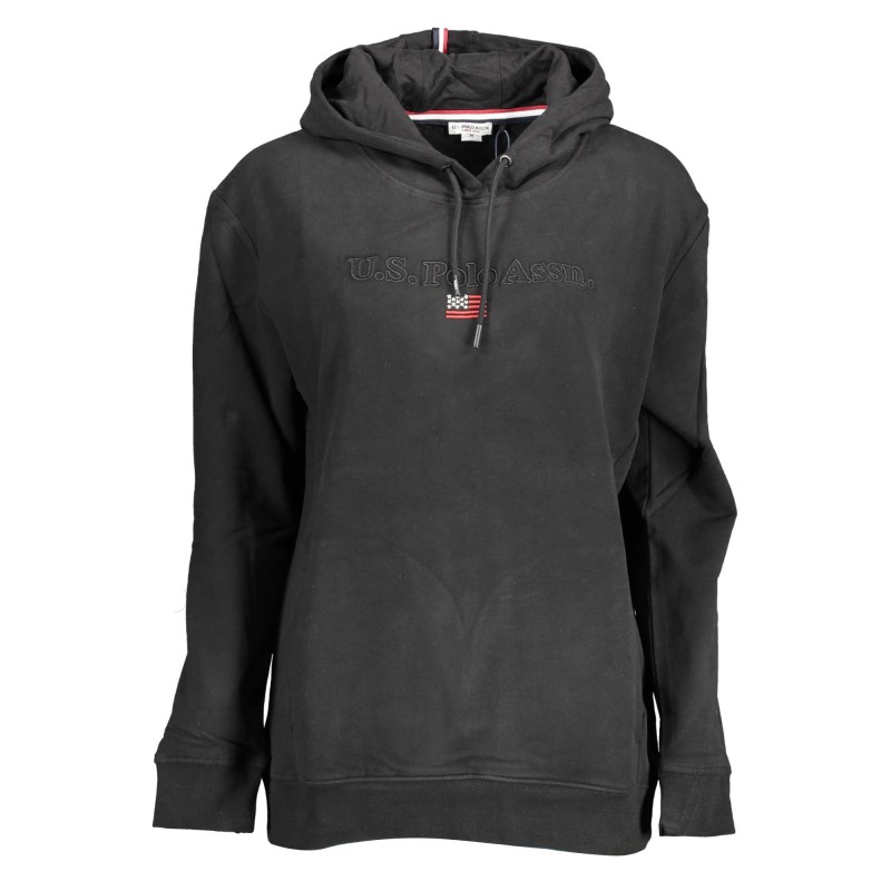 U.S. POLO FELPA SENZA ZIP DONNA NERO U.S. POLO FELPA SENZA ZIP DONNA NERO