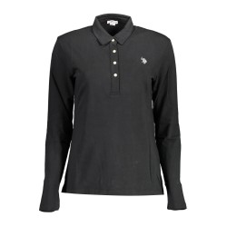 U.S. POLO POLO MANICHE LUNGHE DONNA NERO