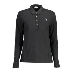 U.S. POLO POLO MANICHE LUNGHE DONNA NERO