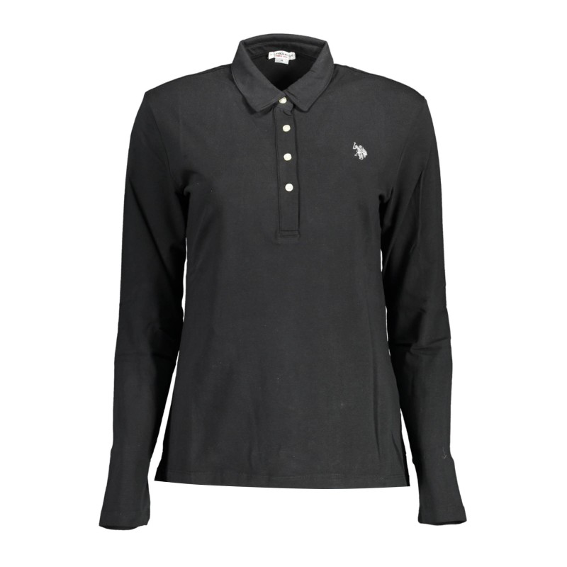U.S. POLO POLO MANICHE LUNGHE DONNA NERO U.S. POLO POLO MANICHE LUNGHE DONNA NERO
