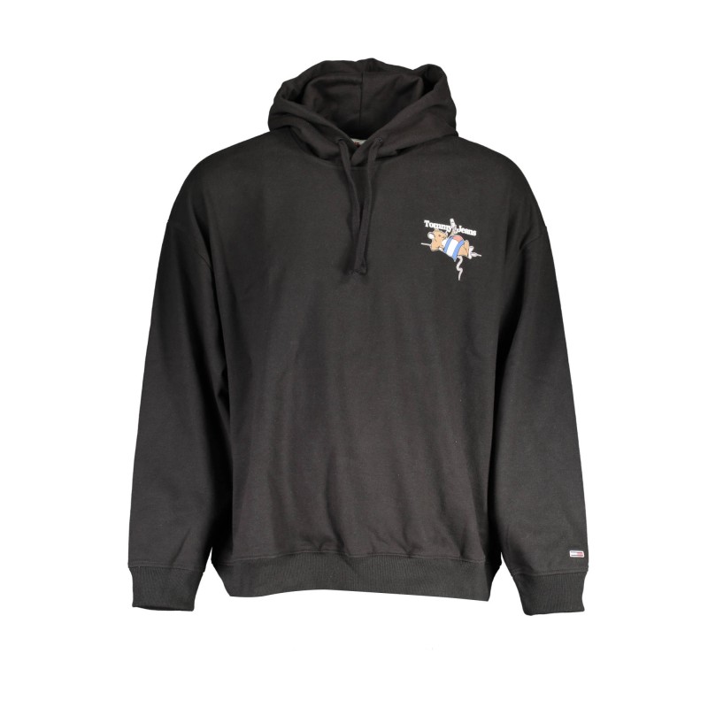 TOMMY HILFIGER FELPA SENZA ZIP UOMO NERO TOMMY HILFIGER FELPA SENZA ZIP UOMO NERO