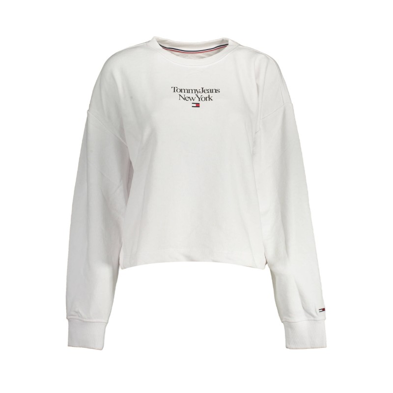 TOMMY HILFIGER FELPA SENZA ZIP DONNA BIANCO TOMMY HILFIGER FELPA SENZA ZIP DONNA BIANCO