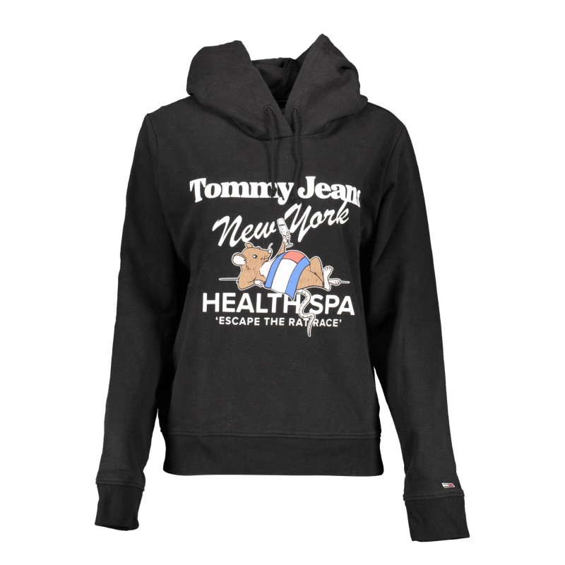 TOMMY HILFIGER FELPA SENZA ZIP DONNA NERO TOMMY HILFIGER FELPA SENZA ZIP DONNA NERO