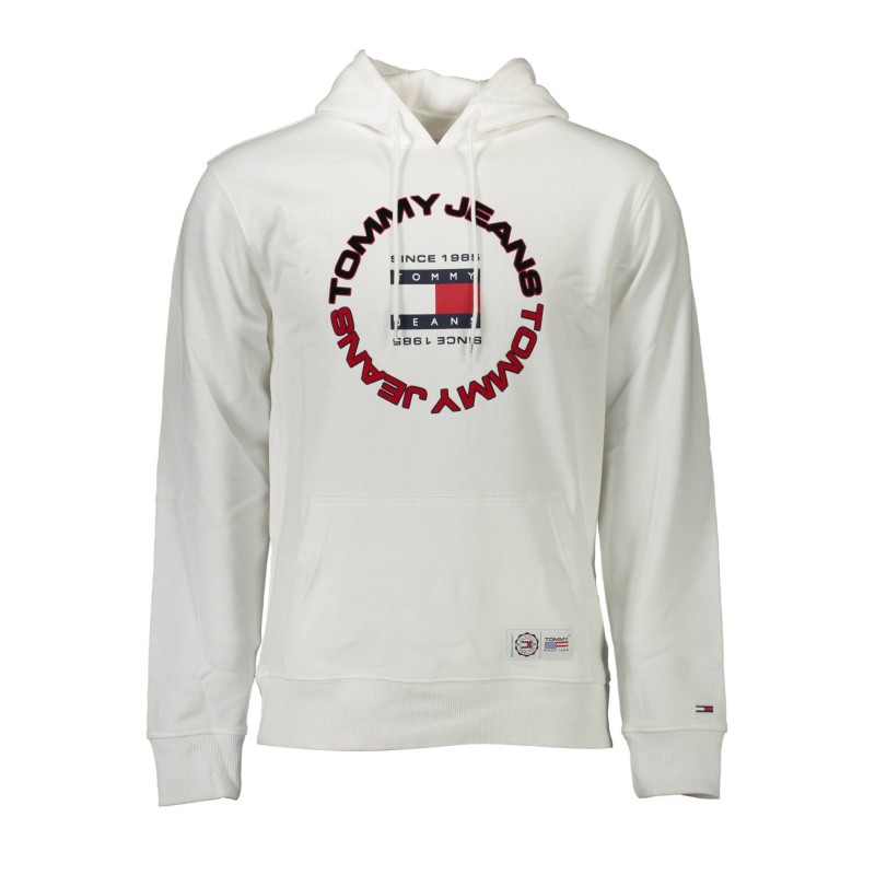 TOMMY HILFIGER FELPA SENZA ZIP UOMO BIANCO TOMMY HILFIGER FELPA SENZA ZIP UOMO BIANCO