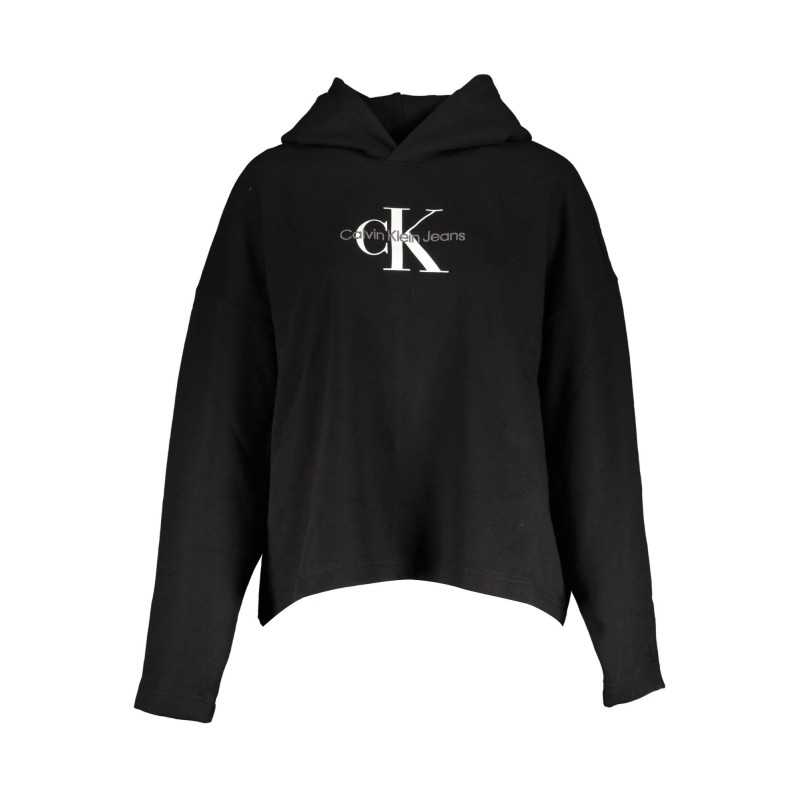 CALVIN KLEIN FELPA SENZA ZIP DONNA NERO CALVIN KLEIN FELPA SENZA ZIP DONNA NERO