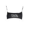 KARL LAGERFELD BEACHWEAR COSTUME PARTE SOPRA DONNA NERO
