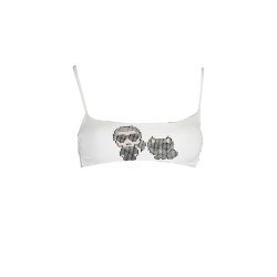 KARL LAGERFELD BEACHWEAR COSTUME PARTE SOPRA DONNA BIANCO