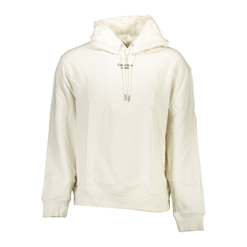 CALVIN KLEIN FELPA SENZA ZIP UOMO BIANCO CALVIN KLEIN FELPA SENZA ZIP UOMO BIANCO