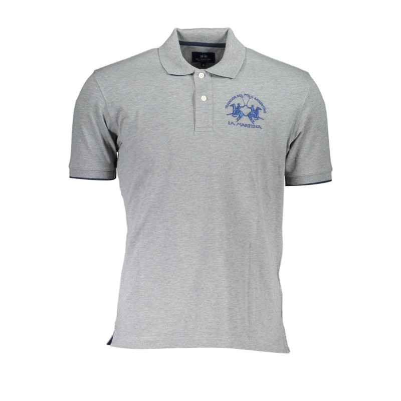 LA MARTINA POLO MANICHE CORTE UOMO GRIGIO LA MARTINA POLO MANICHE CORTE UOMO GRIGIO