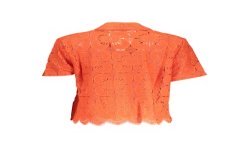 DESIGUAL CAMICIA MANICHE CORTE DONNA ARANCIO