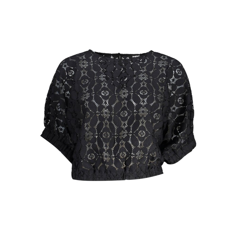 DESIGUAL T-SHIRT MANICHE CORTE DONNA NERO DESIGUAL T-SHIRT MANICHE CORTE DONNA NERO