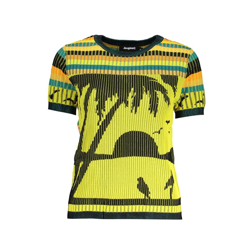 DESIGUAL MAGLIA DONNA GIALLO DESIGUAL MAGLIA DONNA GIALLO