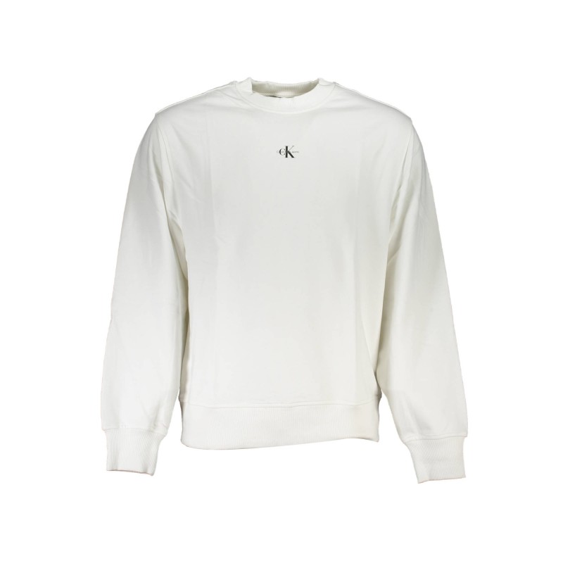 CALVIN KLEIN FELPA SENZA ZIP UOMO BIANCO CALVIN KLEIN FELPA SENZA ZIP UOMO BIANCO