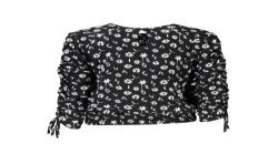 DESIGUAL CAMICIA MANICHE LUNGHE DONNA NERO