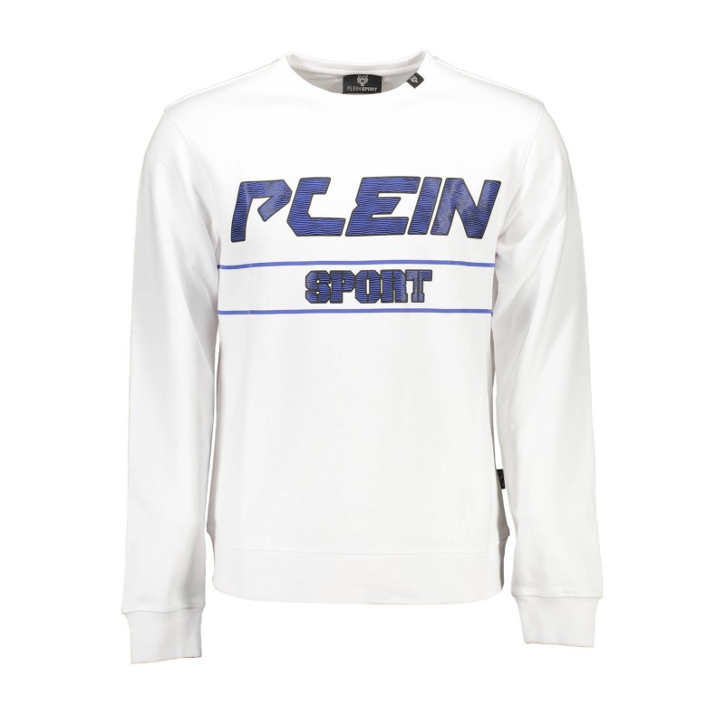 PLEIN SPORT FELPA SENZA ZIP UOMO BIANCO