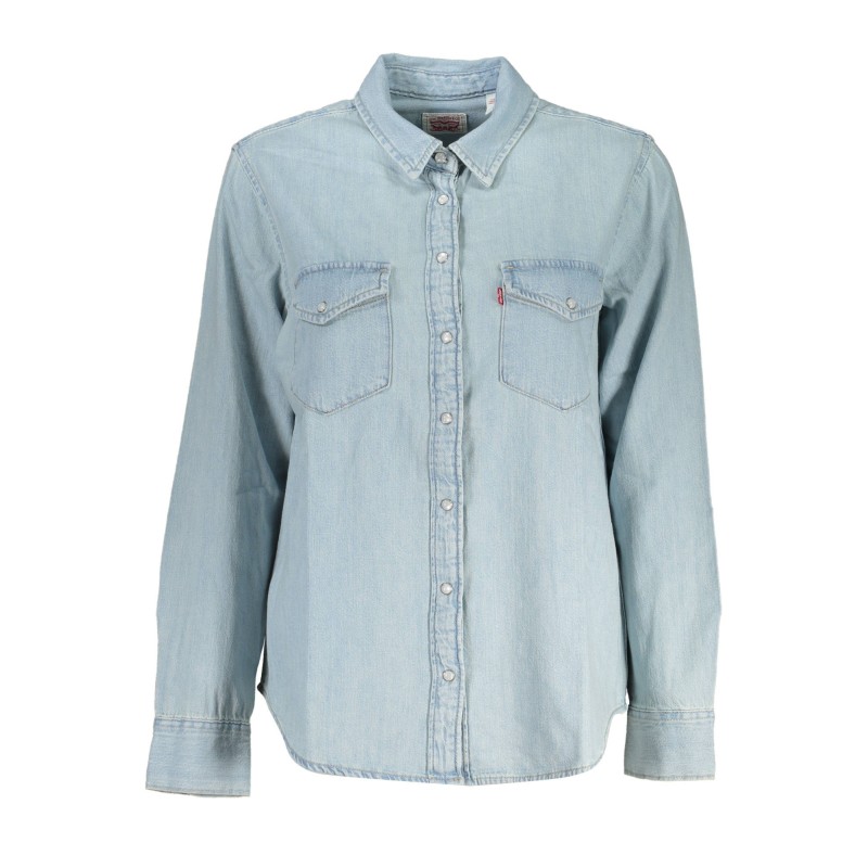 LEVI'S CAMICIA MANICHE LUNGHE DONNA AZZURRO LEVI'S CAMICIA MANICHE LUNGHE DONNA AZZURRO
