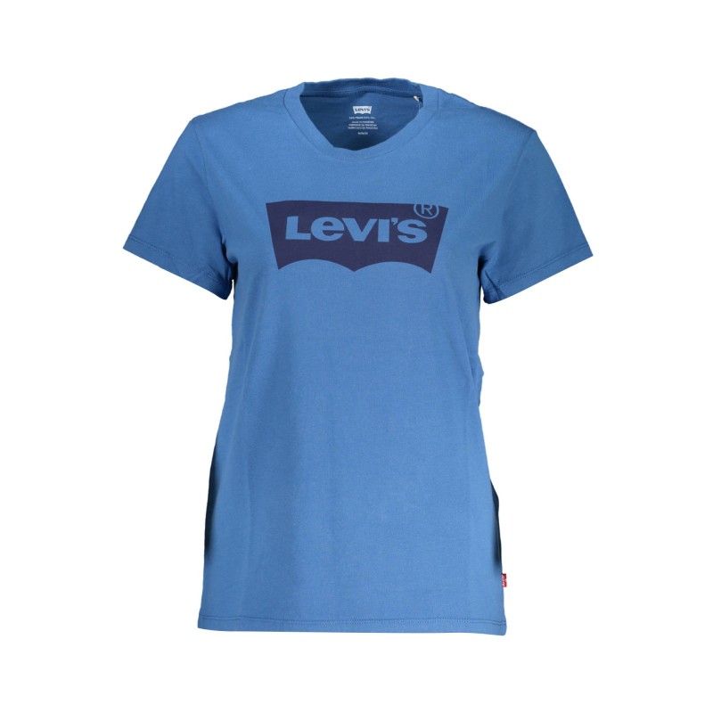 LEVI'S T-SHIRT MANICHE CORTE DONNA BLU LEVI'S T-SHIRT MANICHE CORTE DONNA BLU