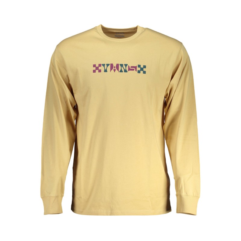 VANS T-SHIRT MANICHE LUNGHE UOMO BEIGE VANS T-SHIRT MANICHE LUNGHE UOMO BEIGE