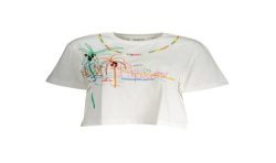 DESIGUAL T-SHIRT MANICHE CORTE DONNA BIANCO