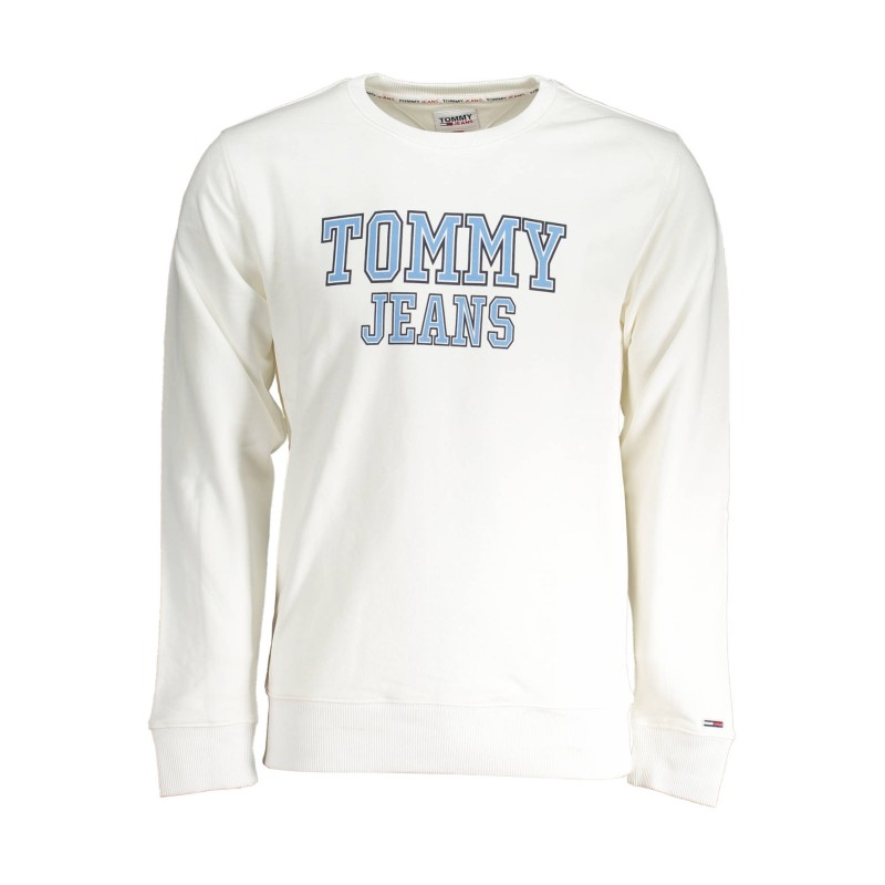 TOMMY HILFIGER FELPA SENZA ZIP UOMO BIANCO TOMMY HILFIGER FELPA SENZA ZIP UOMO BIANCO