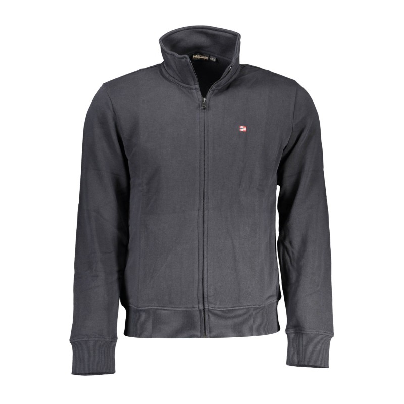 NAPAPIJRI FELPA CON ZIP UOMO NERO NAPAPIJRI FELPA CON ZIP UOMO NERO