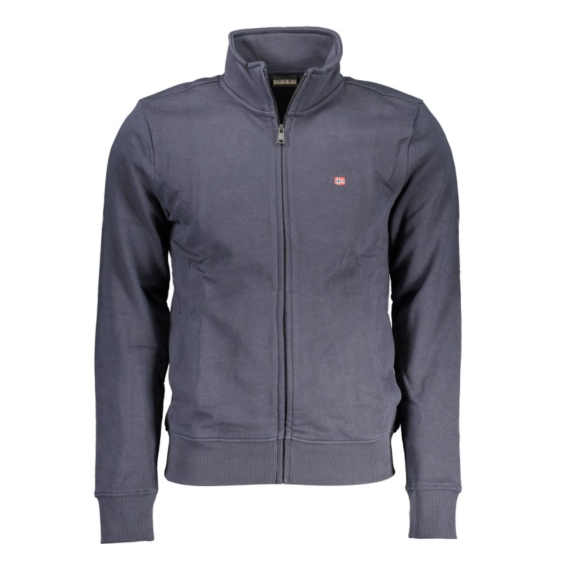 NAPAPIJRI FELPA CON ZIP UOMO BLU NAPAPIJRI FELPA CON ZIP UOMO BLU