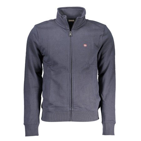 NAPAPIJRI FELPA CON ZIP UOMO BLU