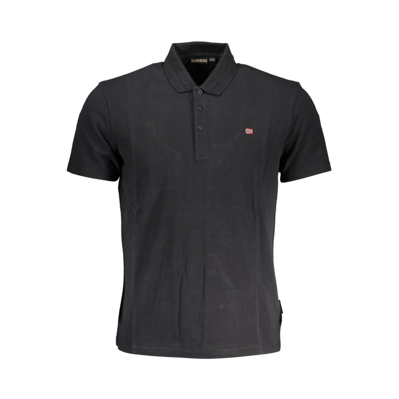 NAPAPIJRI POLO MANICHE CORTE UOMO NERO NAPAPIJRI POLO MANICHE CORTE UOMO NERO
