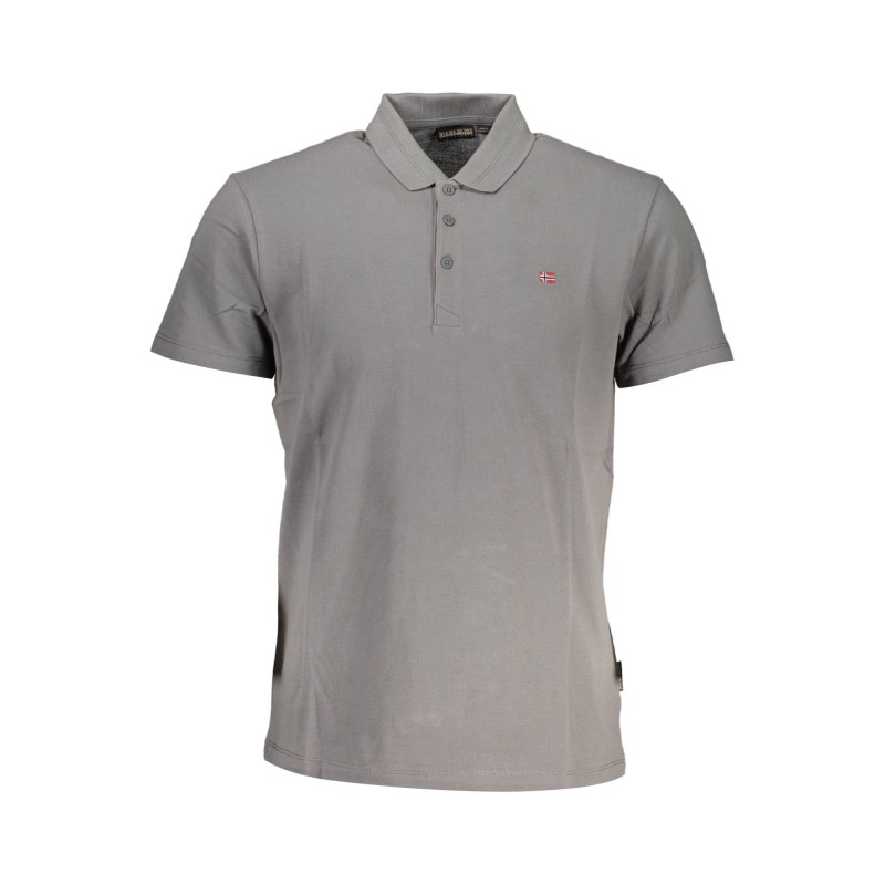 NAPAPIJRI POLO MANICHE CORTE UOMO GRIGIO NAPAPIJRI POLO MANICHE CORTE UOMO GRIGIO