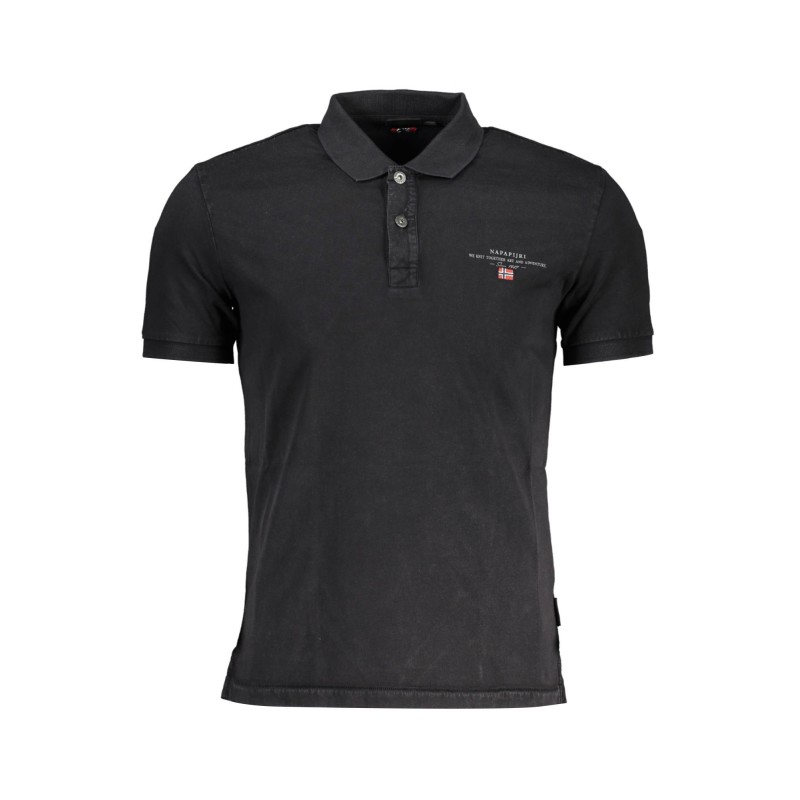 NAPAPIJRI POLO MANICHE CORTE UOMO NERO NAPAPIJRI POLO MANICHE CORTE UOMO NERO