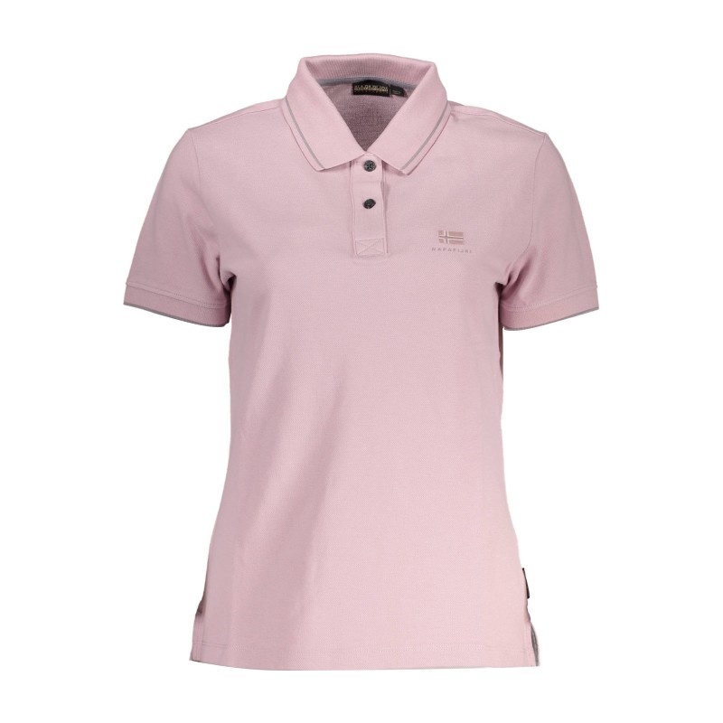 NAPAPIJRI POLO MANICHE CORTE DONNA ROSA NAPAPIJRI POLO MANICHE CORTE DONNA ROSA