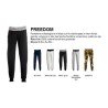 Pantalone FREEDOM uomo in felpa, rib elasticizzato in vita e a fondo gamba
