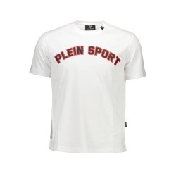 PLEIN SPORT T-SHIRT MANICHE CORTE UOMO BIANCO