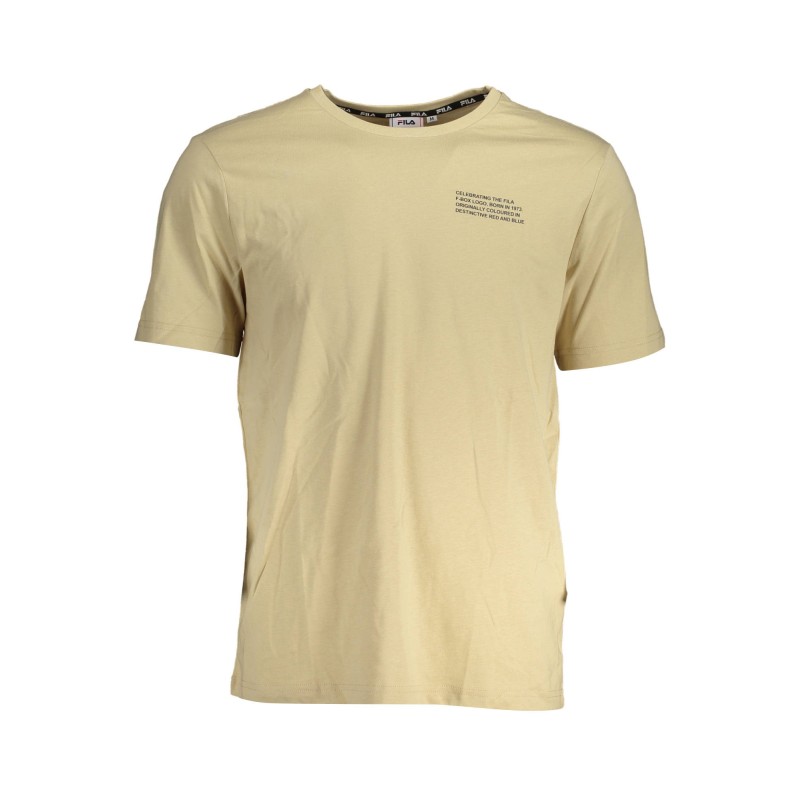 FILA T-SHIRT MANICHE CORTE UOMO BEIGE FILA T-SHIRT MANICHE CORTE UOMO BEIGE