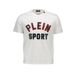 PLEIN SPORT T-SHIRT MANICHE CORTE UOMO BIANCO