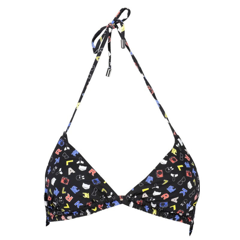 KARL LAGERFELD BEACHWEAR COSTUME PARTE SOPRA DONNA NERO KARL LAGERFELD BEACHWEAR COSTUME PARTE SOPRA DONNA NERO