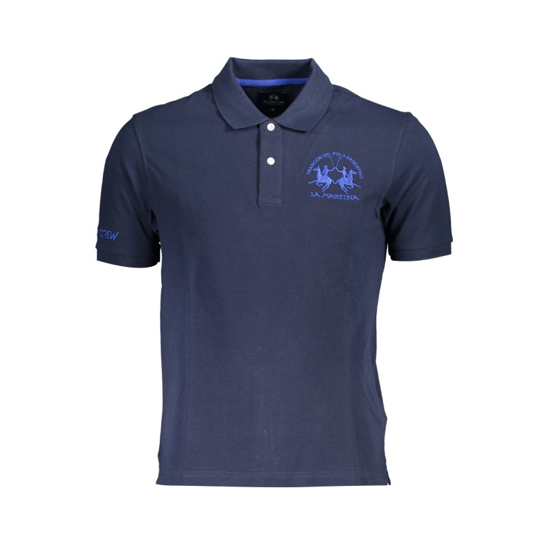 LA MARTINA POLO MANICHE CORTE UOMO BLU LA MARTINA POLO MANICHE CORTE UOMO BLU