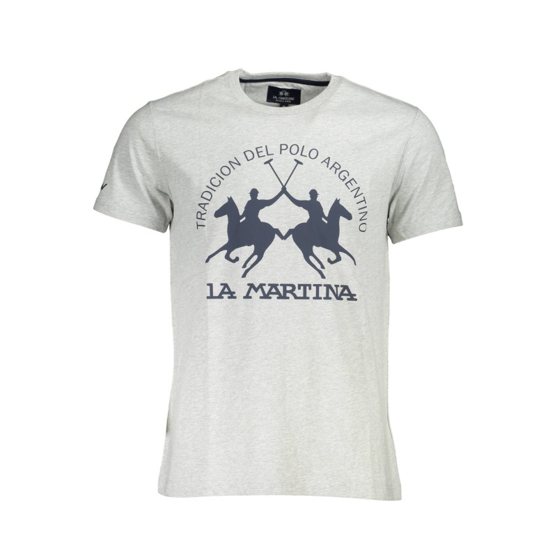 LA MARTINA T-SHIRT MANICHE CORTE UOMO GRIGIO LA MARTINA T-SHIRT MANICHE CORTE UOMO GRIGIO